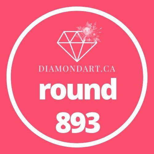 Round Diamonds DMC 700 - 899-500 diamonds (3 grams)-893-DiamondArt.ca