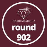Round Diamonds DMC 900 - 3299-500 diamonds (3 grams)-902-DiamondArt.ca
