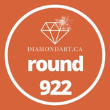 Round Diamonds DMC 900 - 3299-500 diamonds (3 grams)-922-DiamondArt.ca