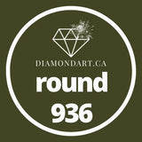 Round Diamonds DMC 900 - 3299-500 diamonds (3 grams)-936-DiamondArt.ca