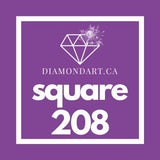 Square Diamonds DMC 100 - 499-500 diamonds (3 grams)-208-DiamondArt.ca