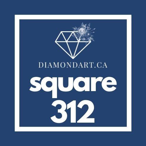 Square Diamonds DMC 100 - 499-500 diamonds (3 grams)-312-DiamondArt.ca