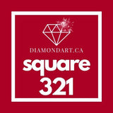 Square Diamonds DMC 100 - 499-500 diamonds (3 grams)-321-DiamondArt.ca