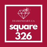 Square Diamonds DMC 100 - 499-500 diamonds (3 grams)-326-DiamondArt.ca