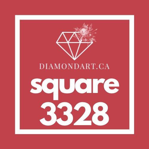 Square Diamonds DMC 3300 - 3799-500 diamonds (3 grams)-3328-DiamondArt.ca