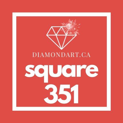 Square Diamonds DMC 100 - 499-500 diamonds (3 grams)-351-DiamondArt.ca