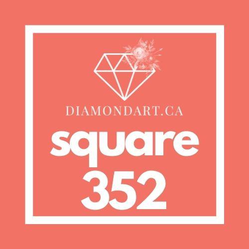 Square Diamonds DMC 100 - 499-500 diamonds (3 grams)-352-DiamondArt.ca