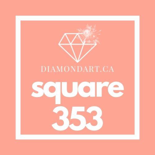 Square Diamonds DMC 100 - 499-500 diamonds (3 grams)-353-DiamondArt.ca