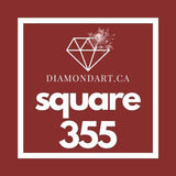 Square Diamonds DMC 100 - 499-500 diamonds (3 grams)-355-DiamondArt.ca