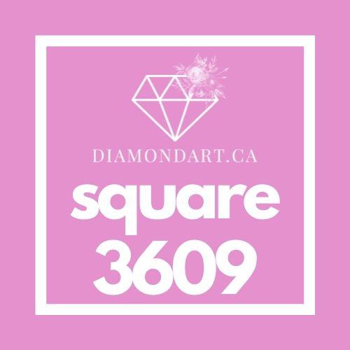 Square Diamonds DMC 3300 - 3799-500 diamonds (3 grams)-3609-DiamondArt.ca
