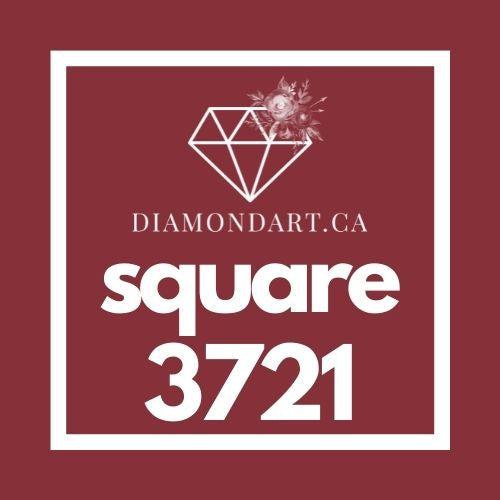Square Diamonds DMC 3300 - 3799-500 diamonds (3 grams)-3721-DiamondArt.ca