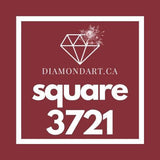 Square Diamonds DMC 3300 - 3799-500 diamonds (3 grams)-3721-DiamondArt.ca