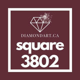 Square Diamonds DMC 3800 - 5200-500 diamonds (3 grams)-3802-DiamondArt.ca