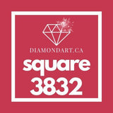 Square Diamonds DMC 3800 - 5200-500 diamonds (3 grams)-3832-DiamondArt.ca