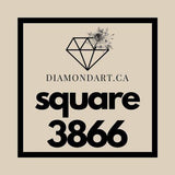 Square Diamonds DMC 3800 - 5200-500 diamonds (3 grams)-3866-DiamondArt.ca