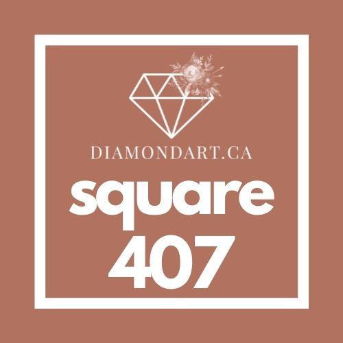 Square Diamonds DMC 100 - 499-500 diamonds (3 grams)-407-DiamondArt.ca
