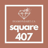Square Diamonds DMC 100 - 499-500 diamonds (3 grams)-407-DiamondArt.ca