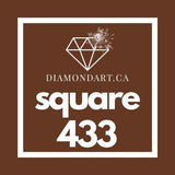 Square Diamonds DMC 100 - 499-500 diamonds (3 grams)-433-DiamondArt.ca