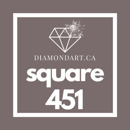 Square Diamonds DMC 100 - 499-500 diamonds (3 grams)-451-DiamondArt.ca