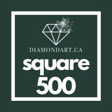 Square Diamonds DMC 500 - 699-500 diamonds (3 grams)-500-DiamondArt.ca