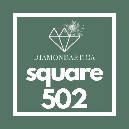Square Diamonds DMC 500 - 699-500 diamonds (3 grams)-502-DiamondArt.ca