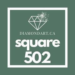 Square Diamonds DMC 500 - 699-500 diamonds (3 grams)-502-DiamondArt.ca