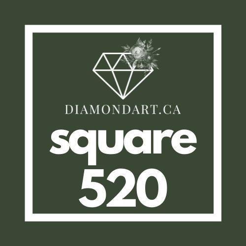 Square Diamonds DMC 500 - 699-500 diamonds (3 grams)-520-DiamondArt.ca