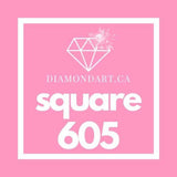 Square Diamonds DMC 500 - 699-500 diamonds (3 grams)-605-DiamondArt.ca