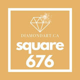 Square Diamonds DMC 500 - 699-500 diamonds (3 grams)-676-DiamondArt.ca