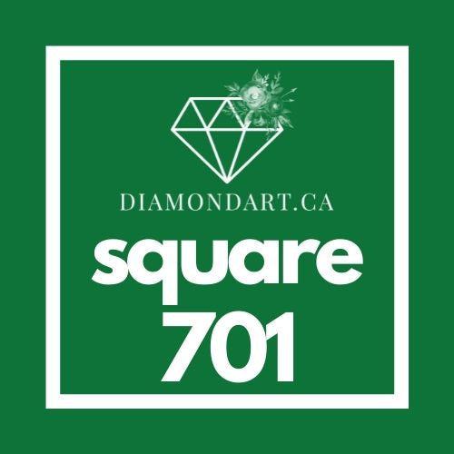 Square Diamonds DMC 700 - 899-500 diamonds (3 grams)-701-DiamondArt.ca