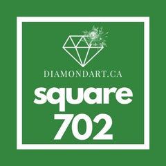 Square Diamonds DMC 700 - 899-500 diamonds (3 grams)-702-DiamondArt.ca