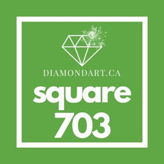 Square Diamonds DMC 700 - 899-500 diamonds (3 grams)-703-DiamondArt.ca