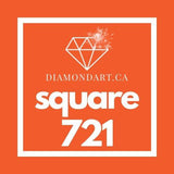 Square Diamonds DMC 700 - 899-500 diamonds (3 grams)-721-DiamondArt.ca