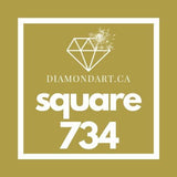 Square Diamonds DMC 700 - 899-500 diamonds (3 grams)-734-DiamondArt.ca