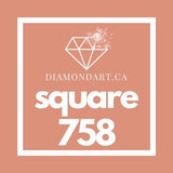 Square Diamonds DMC 700 - 899-500 diamonds (3 grams)-758-DiamondArt.ca