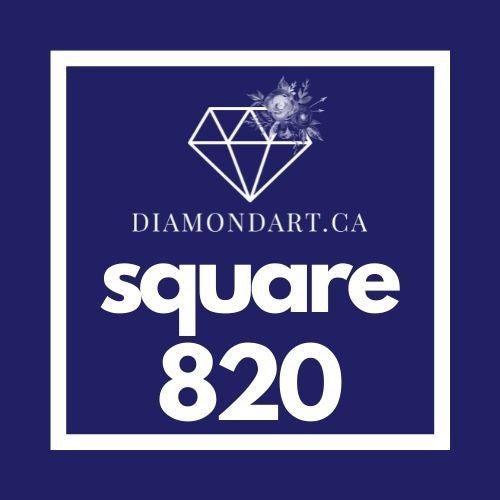 Square Diamonds DMC 700 - 899-500 diamonds (3 grams)-820-DiamondArt.ca