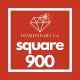 Square Diamonds DMC 900 - 3299-500 diamonds (3 grams)-900-DiamondArt.ca