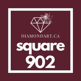 Square Diamonds DMC 900 - 3299-500 diamonds (3 grams)-902-DiamondArt.ca