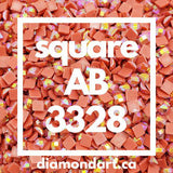 Square AB Diamonds DMC 900 - 5200-150 diamonds (1 gram)-3328-DiamondArt.ca